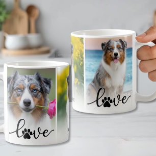 Personlig hundfoto husdjursälskare kaffemugg