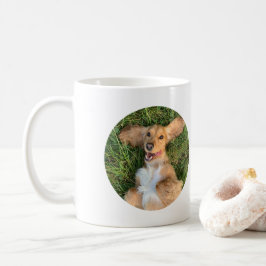Personlig hundfoto med text | Anpassad present Kaffemugg
