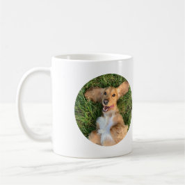Personlig hundfoto med text | Anpassad present Kaffemugg