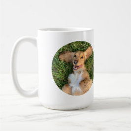 Personlig hundfoto med text | Anpassad present Kaffemugg