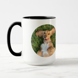 Personlig hundfoto med text | Anpassad present Mugg