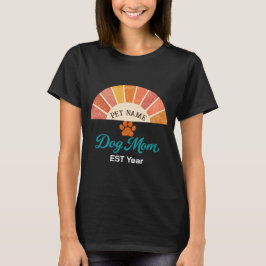 ★ Personlig Hundmamma Tröja ★ Husdjur Namn T-Shirt