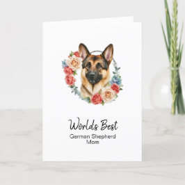 Personlig Hundmamma Tysk Schäferhund Mors Dag Helgkort