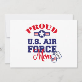 Personlig hundmärketavla U.S. Air Force Mamma Julkort