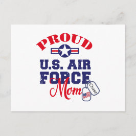 Personlig hundmärketavla U.S. Air Force Mamma Vykort