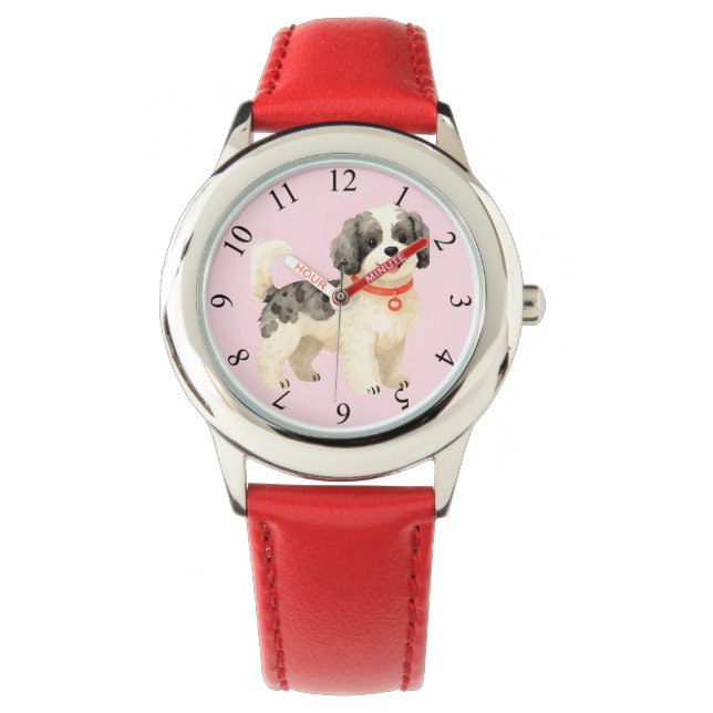 Personlig Hundsmyckning Modern Samling Armbandsur (Framsida)