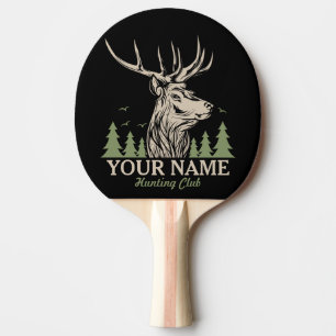 Personlig Hunter Hjort Elk Antler Hunting Klubb Pingisracket