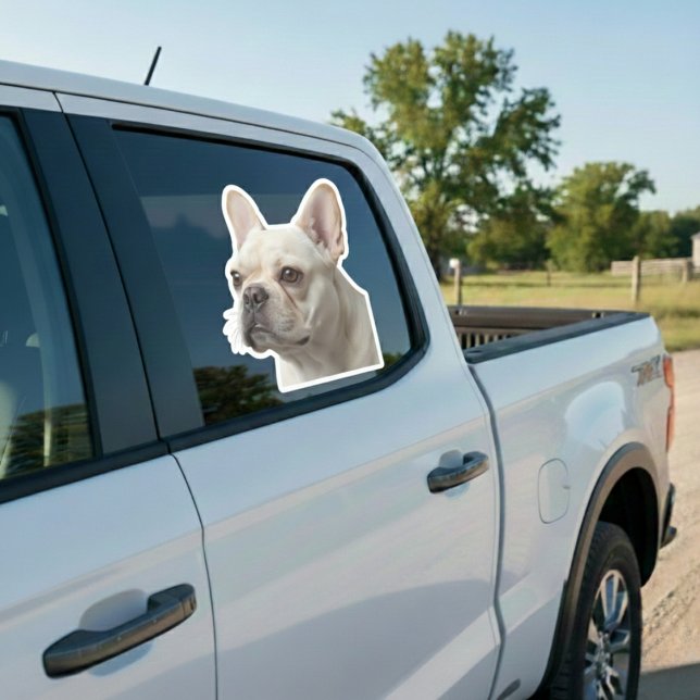 Personlig husdjursfoto dekal för bilfönster (Make Your Car Paw-sitively Unique!)