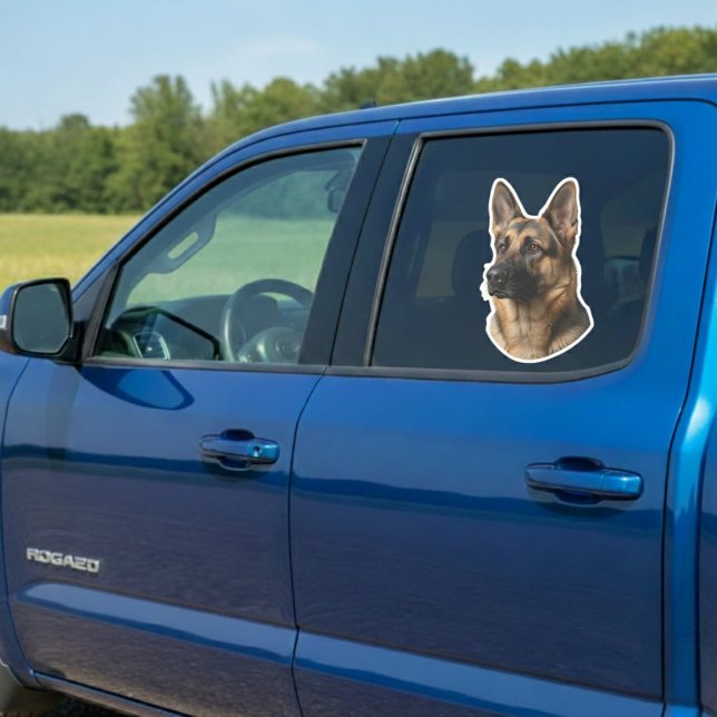 Personlig husdjursfoto dekal för bilfönster (Your Protector's Face, On Your Ride.)