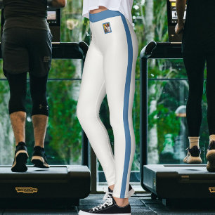 Personlig husdjurskattmamma varmt neutralt dämpat leggings