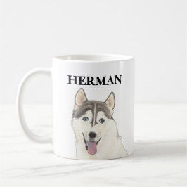 Personlig Husky Hund Kaffemugg
