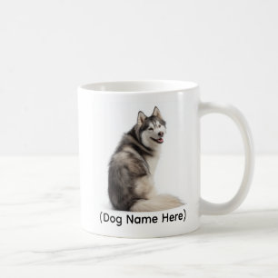 Personlig Husky “Jag äger dig” Kaffemugg