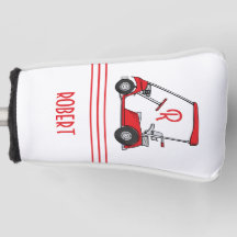 Personlig huvudbonad för golfvagn med monogramnamn