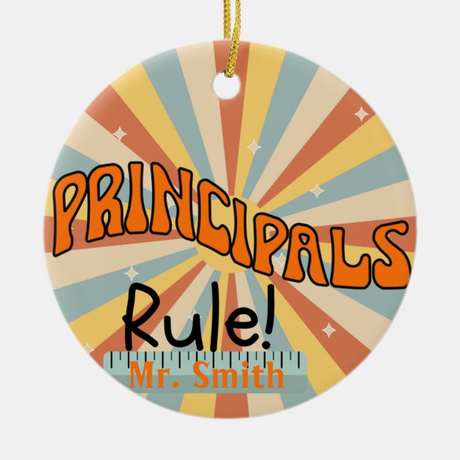 Personlig - Huvudregeln - julklapp Julgransprydnad Keramik (Framsidan)