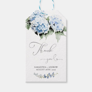 Personlig Hydrangea Bröllop Gift Märkre Template Presentetikett