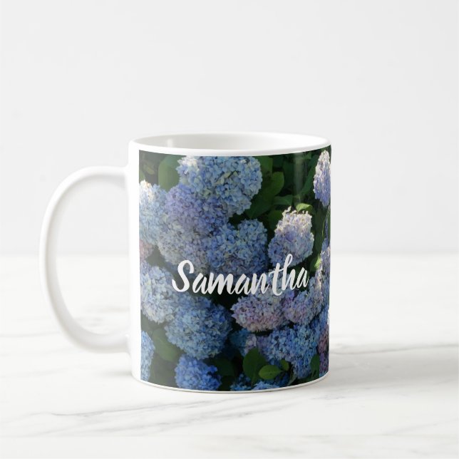 Personlig Hydrangea Coffee Mugg (Vänster)