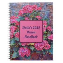 Personlig hydrangea color Vision notebook 2023
