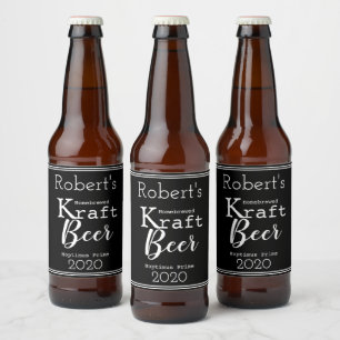 Personlig hymlat öl ölflaska etikett