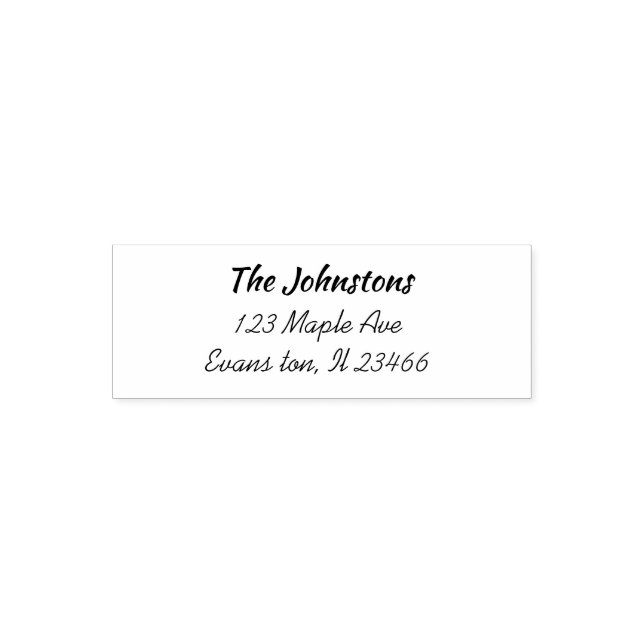 PERSONLIG i ADRESS Självfärgande Stämpel (Design)