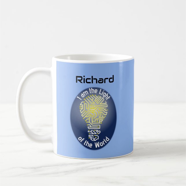 Personlig I är världens ljus Kaffemugg (Vänster)