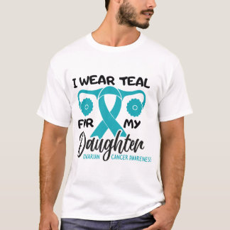Personlig I bära Teal for My Dotter T Shirt