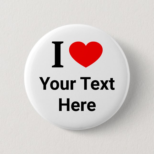 PERSONLIG I ❤️ I KÄRLEK I HEART KNAPP (Framsida)