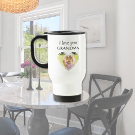 Personlig I kärlek du mormor Kids Photo Heart Resemugg