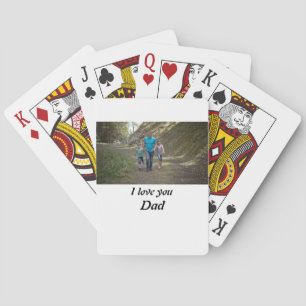 Personlig I Kärlek du Pappa Photo Casinokort