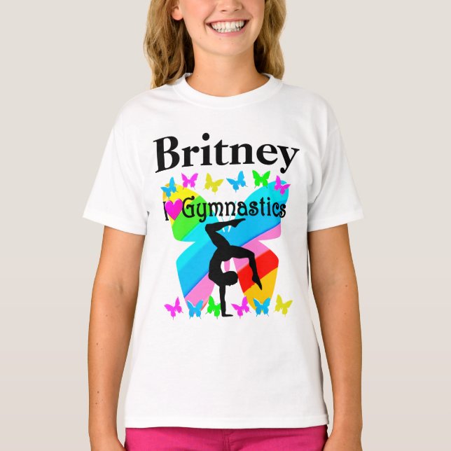 PERSONLIG I KÄRLEK GYMNASTICS-TANKTOP T SHIRT (Framsida)