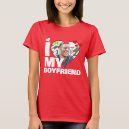 Personlig I Kärlek min Boykompis Heart Photo T Shirt