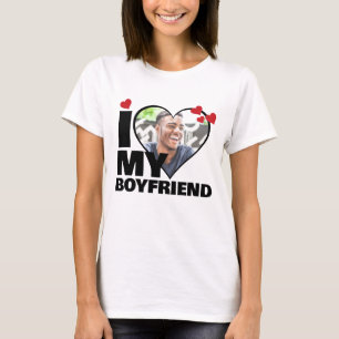 Personlig I Kärlek min Boykompis Heart Photo T Shirt