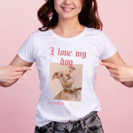 Personlig I Kärlek Min Hund Photo Red T Shirt