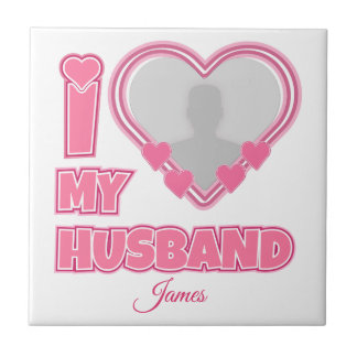 Personlig I Kärlek Min Make - Lägg till bild och N Kakelplatta