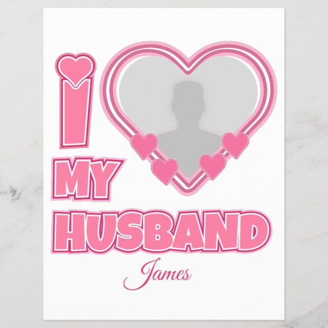 Personlig I Kärlek Min Make - Lägg till bild och N Reklamblad (Framsidan)