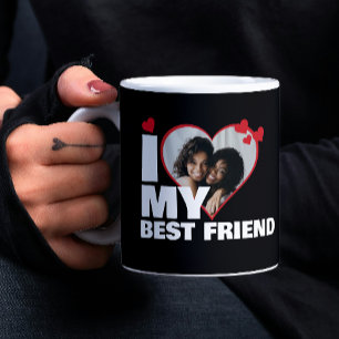Personlig I Kärlek mitt bästa hjärtefoto Kaffemugg