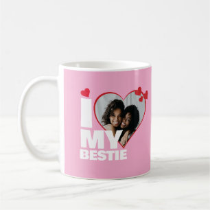 Personlig I Kärlek Mitt Besstie Heart-foto Kaffemugg