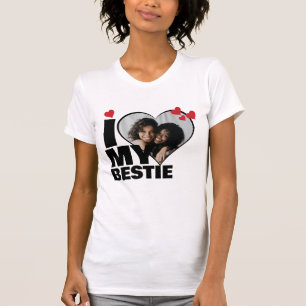 Personlig I Kärlek Mitt Besstie Heart-foto T Shirt