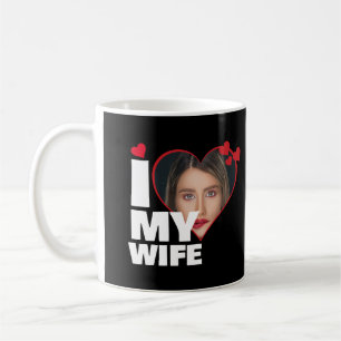 Personlig I Kärlek - mitt hjärtefoto för hustru Kaffemugg