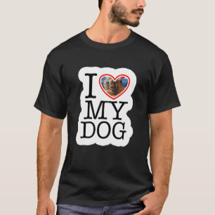 Personlig I Kärlek Mitt Hund-foto T Shirt