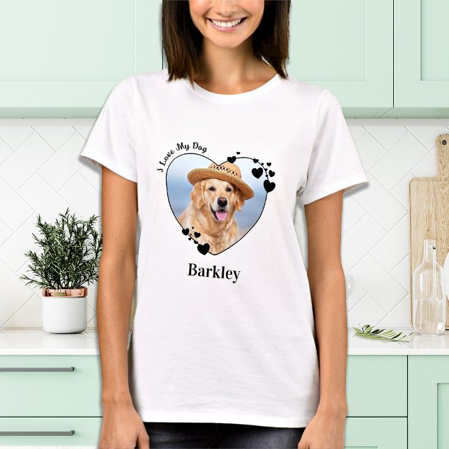 Personlig I Kärlek - mitt Hund, hjärt- och kärlfot T Shirt (Skapare uppladdad)