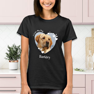Personlig I Kärlek Mitt Hund Hjärtat Cute Pet Phot T Shirt