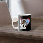 Personlig I Kärlek mitt Hund Hjärtfoto Kaffemugg<br><div class="desc">Anpassningsbar Personlig Ett av ett slags foto Heart mugg från Ricaso - Kärlek hjärta Photo Template Design ... lägg helt enkelt till ett eget foto till detta kaffe av underbar anpassningsbar mugg med fetstil I KÄRLEK MY HUND (lägg till din egen text eller lämna som det är) .. enkelt att...</div>
