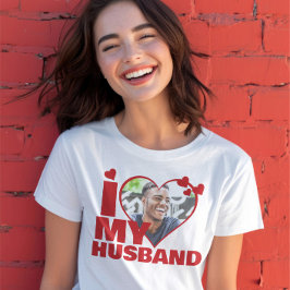 Personlig I Kärlek Mitt Make Hjärtfoto T Shirt