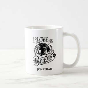 Personlig I kärlek My Beagle Kaffemugg