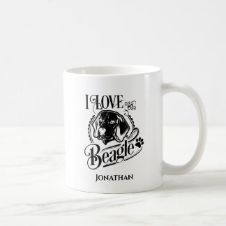 Personlig I kärlek My Beagle Kaffemugg