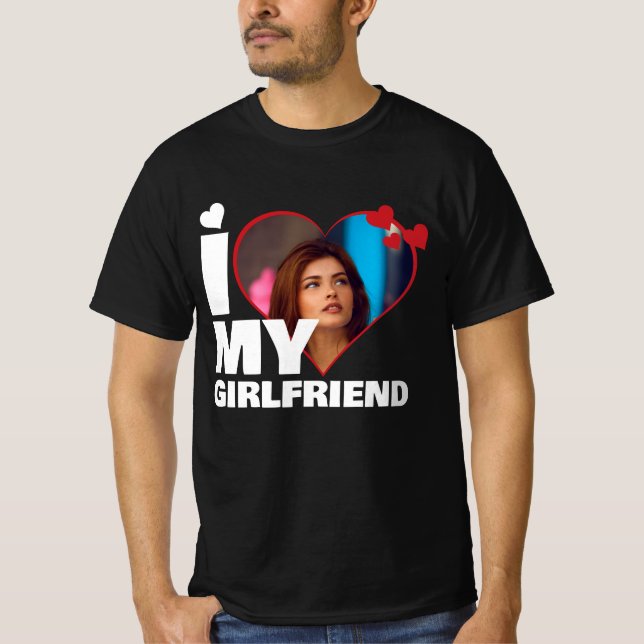 Personlig I Kärlek My - Hjärtfoto T Shirt (Framsida)