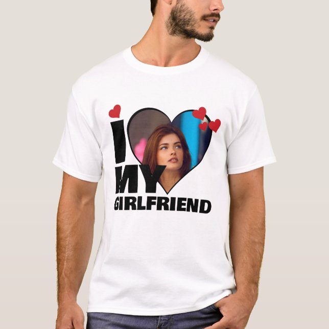 Personlig I Kärlek My - Hjärtfoto T Shirt (Framsida)