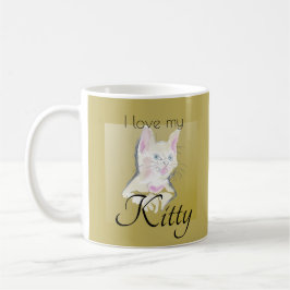 Personlig I Kärlek My Kattunge Photo Kaffemugg