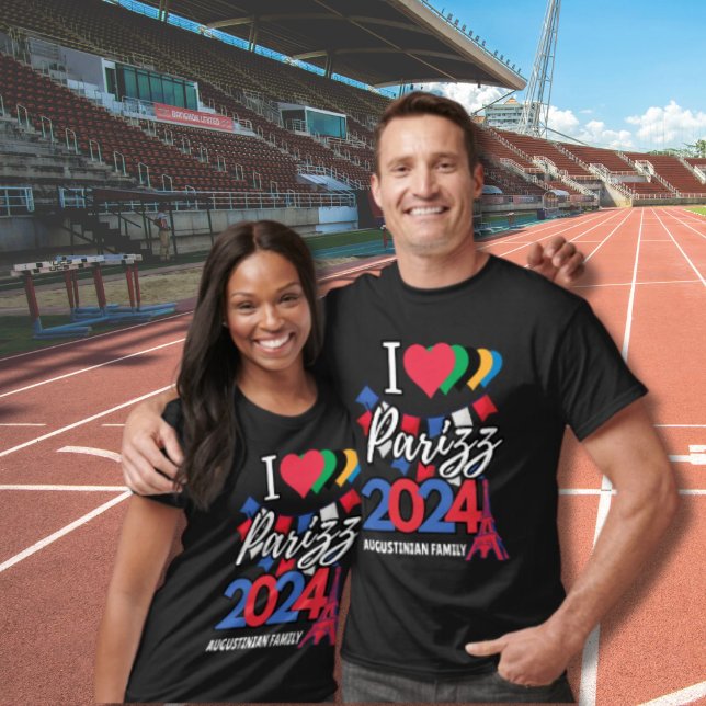 Personlig I KÄRLEK PARIS PARIZZ 2024-familjgrupp T Shirt (Skapare uppladdad)