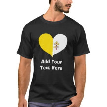 Personlig I Kärlek Vatikanstaten Flagga T-Shirt